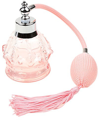 Sharplace 100ml Vintage flasche, tragbare leere nachfüllbare Zerstäuber lange Quaste Sprühflasche mit Pumpe für Reisen, Rosa
