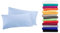 2er Pack MOON-Luxury Linon Kissenbezug 100% Baumwolle-hellblau-40x60