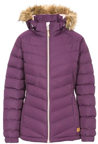 Trespass Nada Women's Padded Hooded Casual Jacket Potent Purple Size - 8