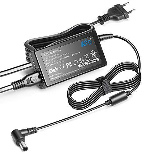 KFD Cargador 19V 2.1A 2.53A Cable Alimentación Adaptador para LG 19 20 22 23 24 27 TV LCAP16B-E AC Adapter 24MT49SPZ E2242C 24MT48S 32LF510B Pantalla Televisión Alimentador Transformador Monitor