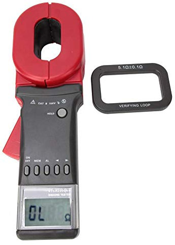 Pinza amperometrica digitale ETCR2000A + Tester di resistenza a terra con display LCD