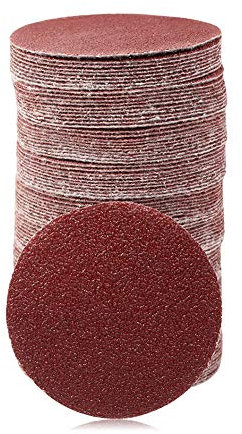 Speedowox - Dischi abrasivi da 7,6 cm, 40 dischi abrasivi con grana 40, per trapano, smerigliatrice, utensili rotanti, senza fori, 100 pezzi