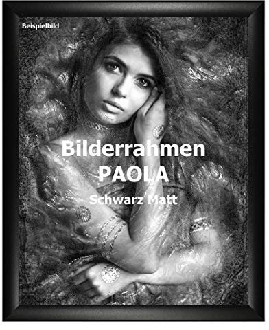 Homedecoration Bilderrahmen Paola 48 x 58 cm Schwarz matt mit Acrylglas Antireflex 1 mm