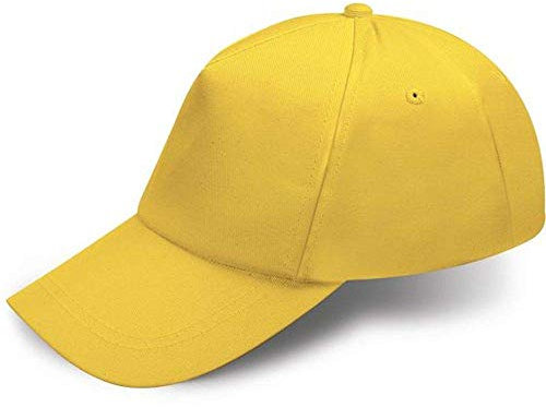 Unknow Super Offerta 20 PZ Cappello Bambino con Visiera in Cotone Giallo