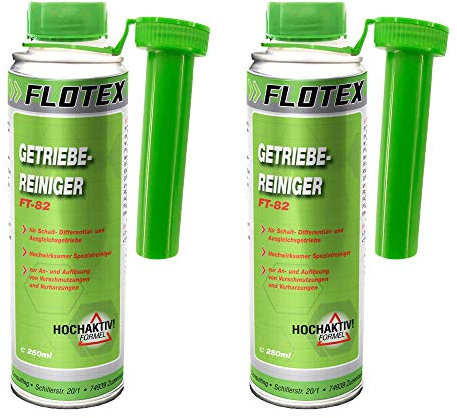 Flotex Getriebereiniger, 2 x 250ml Additiv Getriebe Reiniger für Schaltgetriebe