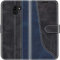 Mulbess für Samsung Galaxy J6 2018 Hülle, Handyülle Leder mit Kartenfach, Klapphülle mit Magnetverschluss, Flip Case Etui Handytasche Schutzhülle, Stilvoll Schwarz