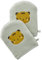 VERTBAUDET Lot de 2 gants de toilette Panda vert TU
