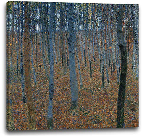 Printed Paintings Impression sur Toile Gustav Klimt - Forêt du Livre I (1902)
