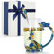 TangDouJM Geschenke für Frauen, Geburtstagsgeschenke für Frauen, Frauen-Glas-Kaffeebecher-Geschenkset mit Stahllöffel, Geburtstagsgeschenke, Weihnachten, Valentinstag, Muttertag, 12 oz/350 ml