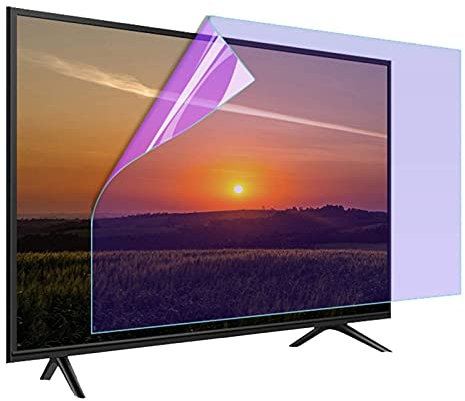 AWSAD 27-75 Zoll TV-Bildschirmschutz Anti-Blaulicht Blendschutz Entspiegelter TV-Bildschirmfilm Entlasten Sie Die Augenbelastung (Color : HD Version, Size : 58 inch/1269x721mm)