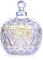 LuoCoCo Colorful Crystal Glass Jar, Sugar Bowl Candy Dish, Snacks Storage Jar with Lid, Deco Trinket Cosmetics Display Pot for Dressing Table Bathroom Parties Xmas, Valentines Gift for Her