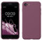 kwmobile Handyhülle für iPhone SE 2022 Hülle/iPhone SE 2020 / iPhone 8 / iPhone 7, für iPhone SE Hülle - Schutzhülle für kabelloses Laden - Case in Orchidee Violett