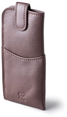 Real Leather Glasses Case in Brown genuine leather spectacle pouch ladies mens