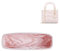 DGAZ Handtasche Tasche Organizer, Seide Tasche Innentasche für Lady Dior, Seidige Berührung Taschenorganizer Shaper Einsatz (Rosa, Lady Dior Mini)