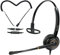 KEMEILE Corded Telephone Headset with Noise Cancelling Microphone RJ9 U10P Bottom Cable Compatible with Polycom AVAYA Digital Fanvil AudioCodes ShoreTel Office Landline Deskphones