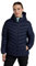 Mountain Warehouse Seasons Womens Padded Jacket - Water Resistant Coat, Puffer Jacket, Front Pockets, Adjustable Elastic Cuffs & Hood - For Autumn, Winter, Outdoors Dark Blue Women's Size 20