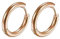 Homxi Kreolen Ohrringe,Ohrring Rosegold Edelstahl Poliert Kreis Ohrringe Creolen Rose Gold(2.0MM)