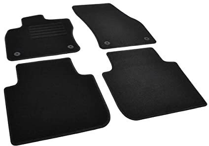 Fußmatten kompatibel mit Skoda Kodiaq 2017- Veloursfußmatten Antirutschmatte Auto 100% passgenaue Schutzmatte Antirutsch