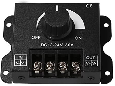 Ejoyous LED Dimmer Schalter Controller für Streifen LED 12V-24V 30A LED Band Dimmer Regler Steuerung von Helligkeit und Farbtemperatur für den Einsatz von LED-Streifen in Haus und Büro