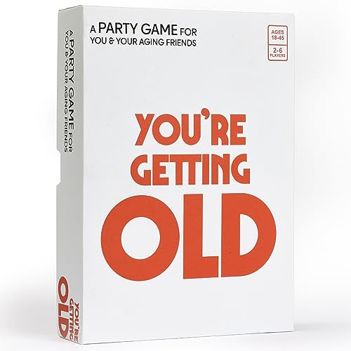 Vango You’re Getting Old – A Party Card Game for Aging Millennials - 2 to 6 Players, Ages 14+, White, Red, Orange