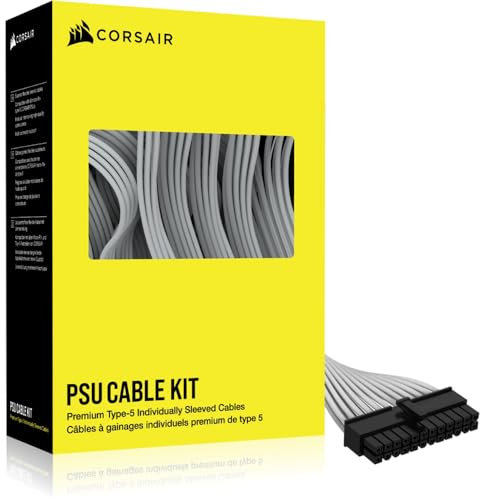 Corsair Premium Individually Sleeved Type-5 PSU Cables - Starter Kit - White