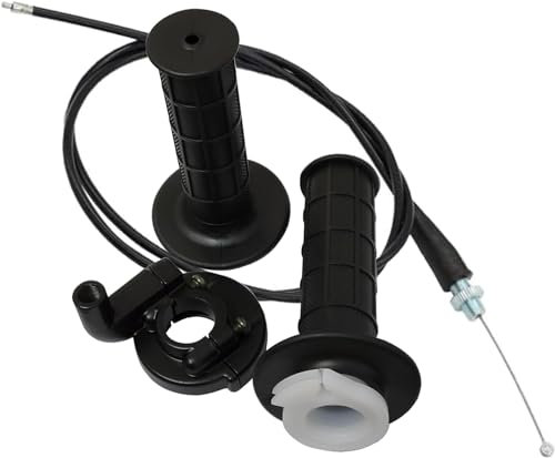 22mm Twist Throttle Rotary Accelerator Hand Grip W Cable 7/8'' For Pit Dirt Bike ATV Mini Bike 50 70 90 110 125cc 150cc 200cc 250cc (90cm Length)