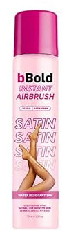 bBold Instant Airbrush Body Makeup Spray 75ml - Medium; 24hr Wear, Water Resistant, Siloxane Free