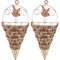 BESPORTBLE 2 Stücke Rattan Blumentopf Eisen Handwerk Hängen Container Natürlichen Look