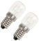 meukcez 2X Bombilla para Horno, Luz Horno 15W, Bombilla Lampara de Sal E14 T22, Resistentes hasta 300 Grados, Luz Blanca Cálida 2700K, 60 Lúmenes, Perfectas para Hornos, Microondas, Neveras