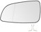 SENZEAL Spiegelglas Links Fahrerseite Beheizbar mit Trägerplatte für Opel Astra H 2004-2008 6428785 6428786 Außenspiegel Glas Ersatz (Links)