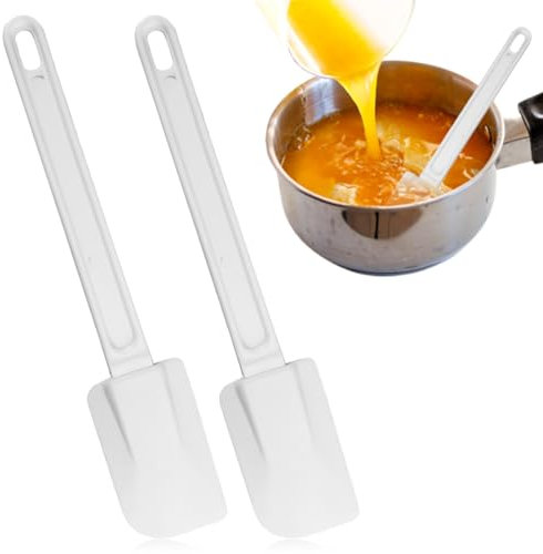 OIGWBPH 2 pièces Maryse Pâtisserie Professionnel,Spatule Silicone Marise,Grattoir Flexible et Antiadhésif pour Mélanger Remuant Raclant,Design sans couture en une seule pièce (26 cm)