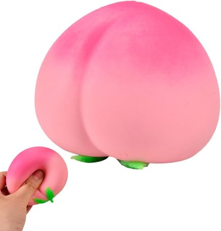 Stressball,Dekompression Erdbeeren Stressball Kinder Anti Stress Spielzeug Anti Stress Bälle Antistressball Stressball Erwachsene Antistressball Kinder Stressbälle Sensorik Spielzeug (Rosa Pfirsiche)