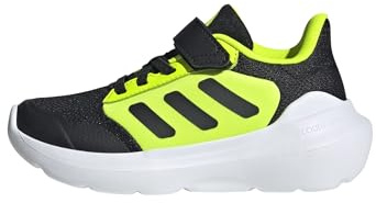 adidas Unisex Kids TENSAUR Run 3.0 Shoes Children, Core Black/Core Black/Lucid Lemon, 12 UK Child