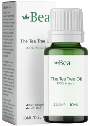 Bea's 100% Pure Australian Tea Tree Oil (10ml) - Therapeutic Grade Natural Vegan Tea Tree Essential Oil | Premium Tea Tree Oil for Skin, Hair, Face, Nail Fungus, Acne, Piercings and Hand Lice