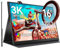 UPERFECT Monitor portatile OLED da 16 pollici, 3K 2880 x 1800 | 120Hz | 0,1 ms Display portatile da gioco, 500 nits |100% DCI-P3 | contrasto 100000:1 | Design ultra sottile per computer portatile mini