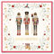 Design By Violet Merry Christmas Card Nutcracker Design- 15cm x 15cm - Red Envelope, Blank Insert - Xmas Card, Card for Christmas, UK Design