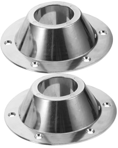 Generisch 2st Festes Zubehör Für Wohnmobile Pole Klappbare Tischbeine Tischgestell Deck Richtmaschinen Bootssitze Camping Klapptisch Ponton Schwenken Schwenkteller Spitze Silver Aluminium