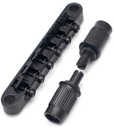 Lbvzxkad LP Electric Guitar Bridge on Pull Plate Electric Guitar Front Bridge LP Bridge Black