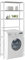 3 Tier Washing Machine Shelf Bathroom Storage Rack Floor Stand Silver 69X28X169cm