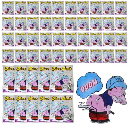 NHQZ 50 Piezas Bombas Fetidas Extremadamente Potentes, Bombas Fétidas Potentes, Bomba Fetida, Bombas Fetidas Super Potentes, Articulos De Broma,Fart Spray(A)
