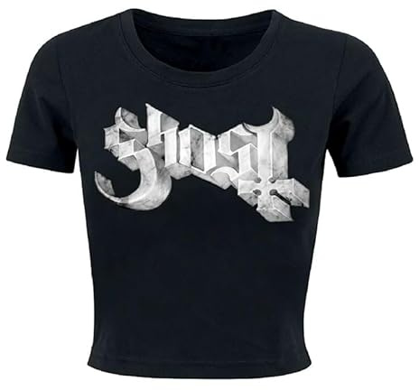 Ghost Marble Logo Frauen T-Shirt schwarz Band-Merch, Bands