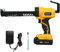 Relogic Cordless Caulking Machine 20V Hand-held Cordless Electric Caulking Machine Kit Equipped with 2.0 Ah Battery and Charger LED Light 5 Adjustable Speeds for Filling Sealing