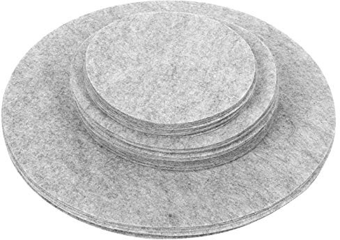 Aramox Schützen Sie Ihr Feines China, Leichte Filzplatten -Trennwände, Robuste Küchenkochgeschirrschutz für Schränke, die mit Anpassbaren Größen Stapeln, Graupfanne -Trennscheider für (48PCS)