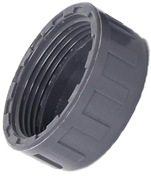 Raccordo terminale in PVC con filettatura femmina per tubi di scarico del lavandino, tubature di alimentazione idrica grigio. 50mm