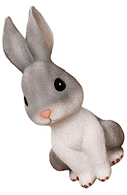 Gatuida Cartoon Kaninchen Dekoration Harz Langlebiges Desktop Ornament Größe l Kreative Tierform Geschenk Für Kinder