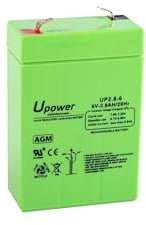 Master U-Power Batterie au Plomb UP - AGM 2,8 Ah 6 V (Lot de 2)