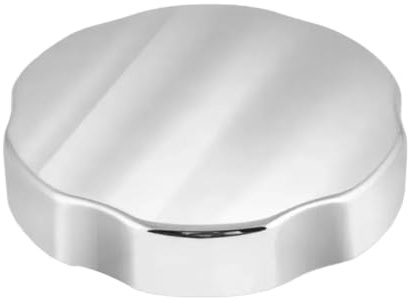 Getdoublerich Drehknopf für Badewanne aus Messing mit Chrom-Finish, 74 mm Überlaufschutz, Griff für Badezimmer, Badewannen-Abfluss-Ersatz
