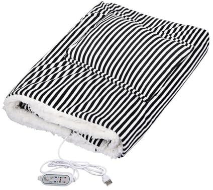 USB Heizdecke, verstellbare Wärmestufen, weicher Flanell, warmer Winterschal für Schlafsofa oder Camping Auto, Heizdecke