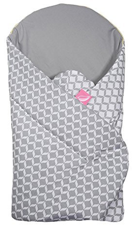 Motherhood Einschlagdecke, Babyhörnchen, Babynest mit KOKOS Inlay, antiallergische Füllung, Grau Classics 2017