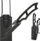 Tactical Neck Knife in schwarz mit Kydex-Scheide, Signalpfeife und Kugelkette